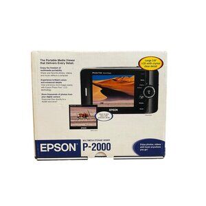 Epson P-2000 Photo Fine Multimedia Storage Viewer w/3.8" Display Open Box